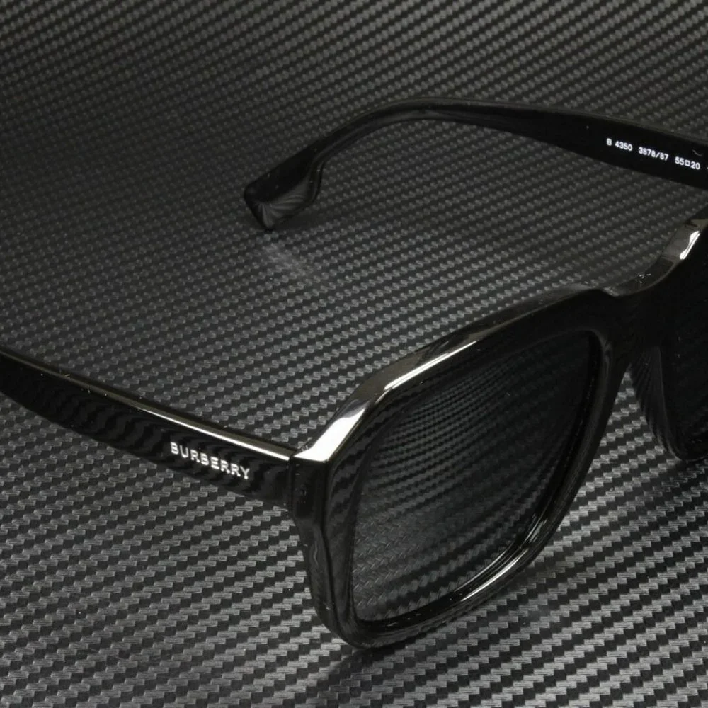 Burberry Black Men's Sunglasses With Box